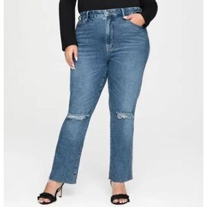 Good American Good Curve Straight Jeans